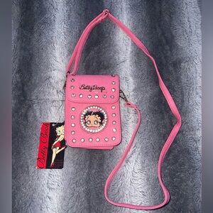 Betty Boop Pink Crossbody Bag - Official Licensed Product